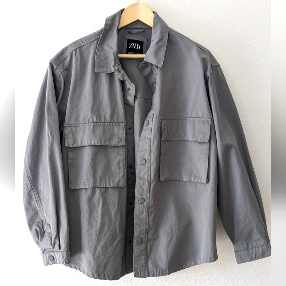 Zara Men's cotton canvas jacket